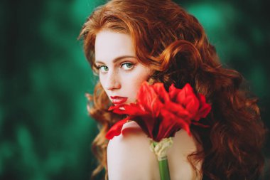 büyük kırmızı çiçek