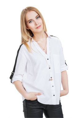 güzel genç bir kadın