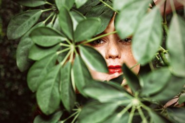 yeşil bitki örtüsü ile