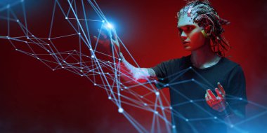 dokunaklı grafik hologram