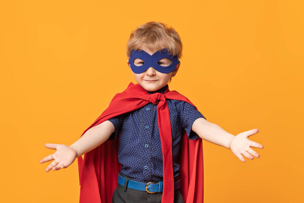 positive cute superhero