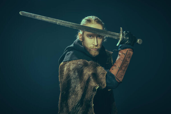 crusader with a sword