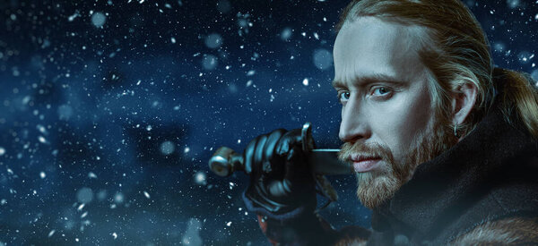 winter medieval knight