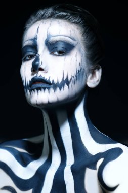 kafatası iskelet makyajı