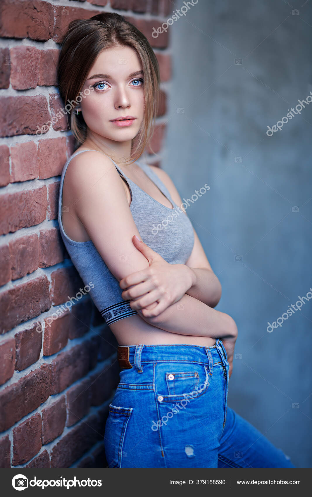 jeans top for slim girl