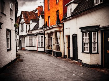 old houses alcester uk clipart