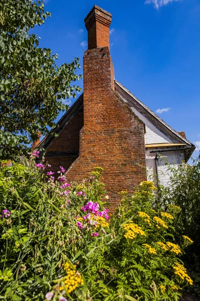 Tradizionale Villaggio Inglese Con Vecchie Case — Foto Stock