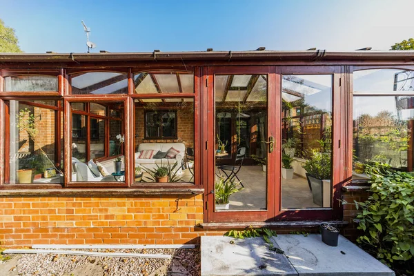 View Greenhouse Building Daytime — Stock Photo, Image