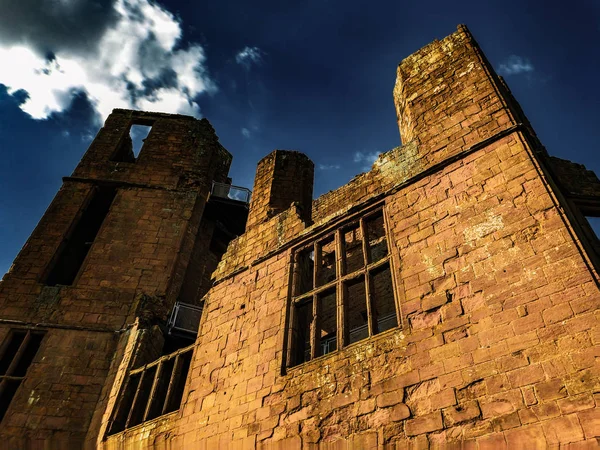 Grunder Kenilworth Castle Engelska Arvet Warwickshire England Storbritannien — Stockfoto