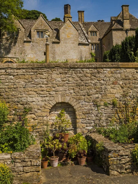 Traditionell Engelsk Cotswold Med Gamla Hus Snowshill Gloucestershire — Stockfoto