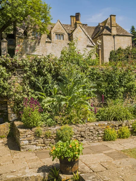 Traditionell Engelsk Cotswold Med Gamla Hus Snowshill Gloucestershire — Stockfoto