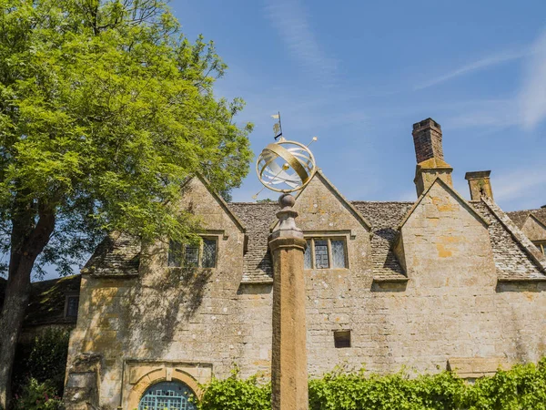 Традиционный Английский Cotswold Деревня Старыми Домами Snowshill Gloucestershire — стоковое фото