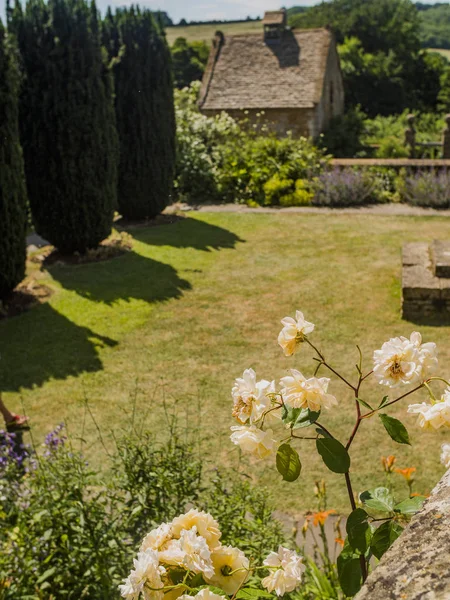 Tradicional Pueblo Inglés Cotswold Con Casas Antiguas Snowshill Gloucestershire —  Fotos de Stock