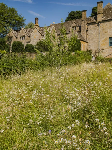 Hagyományos Angol Cotswold Falu Régi Házak Snowshill Gloucestershire — Stock Fotó