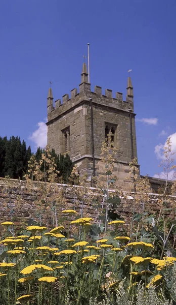 Gardens English Stately Home — Stock Photo, Image