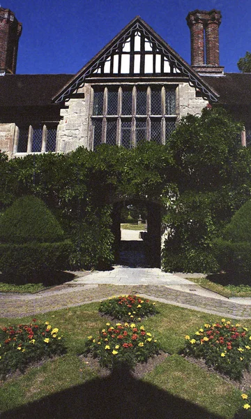 Gärten Der Englischen Stattlichen Heimat Großbritannien — Stockfoto