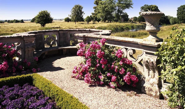 Jardines Inglés Casa Señorial Reino Unido —  Fotos de Stock