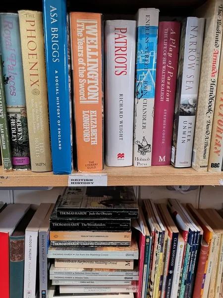 Livres Occasion Dans Une Librairie — Photo