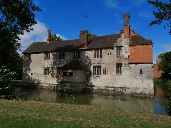 Baddesley Clinton Okazałym Domu Warwickshire Anglia — Zdjęcie stockowe