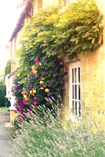 Maison Une Rue Dans Village Royaume Uni — Photo