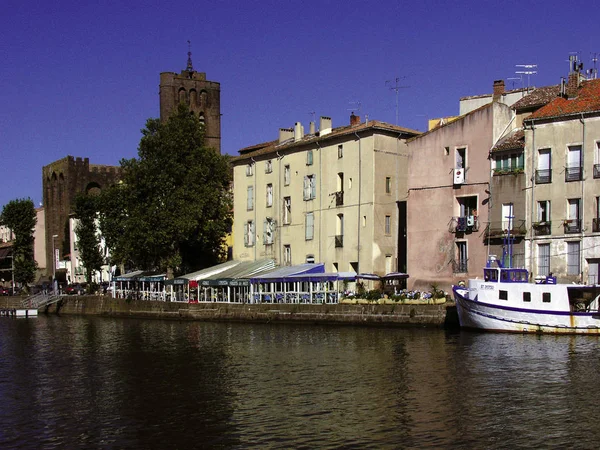 Frankrike Languedoc Roussilon Turiststad Agde — Stockfoto