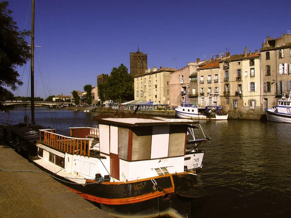 Franciaország Languedoc Roussilon Turisztikai Város Agde Térképén — Stock Fotó