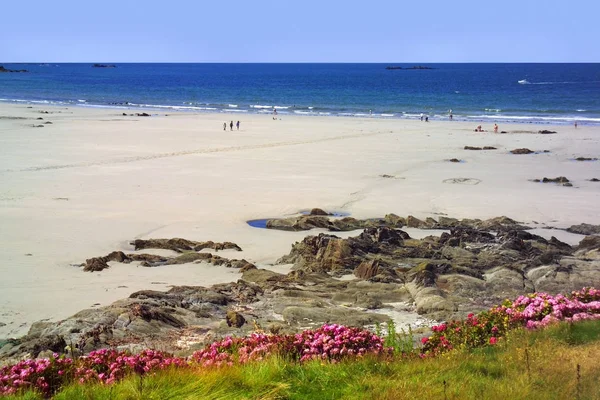 Touristen Tag Der Sandküste Frankreich — Stockfoto