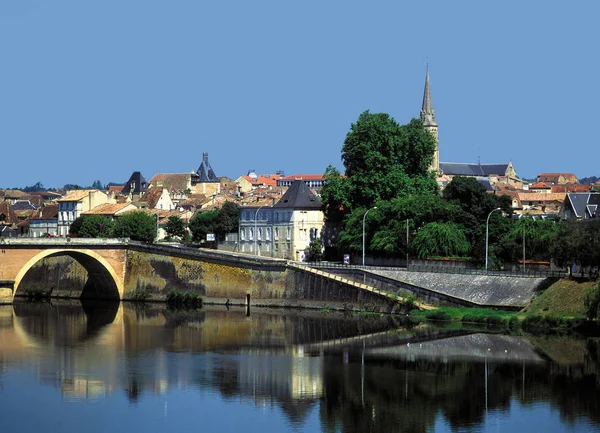 Francia Fiume Dordogna Bergerac — Foto Stock