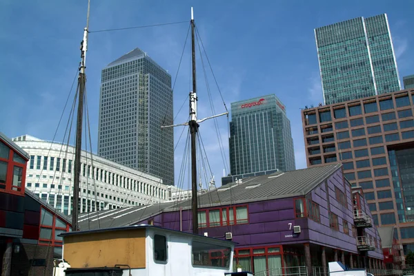 London Docklands Canary Whrf England — Fotografia de Stock