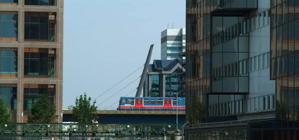 London Docklands Canarische Whrf Engeland — Stockfoto