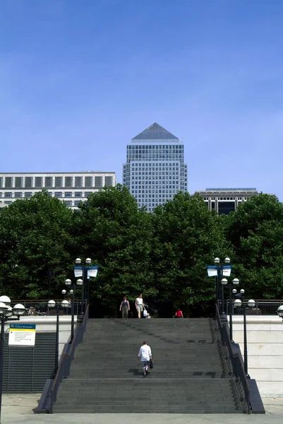 London Docklands Kanarienvogel Whrf England — Stockfoto