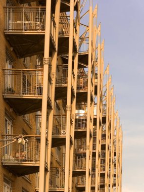 Canary wharf binalar Londra İngiltere İngiltere