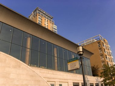 Canary wharf binalar Londra İngiltere İngiltere