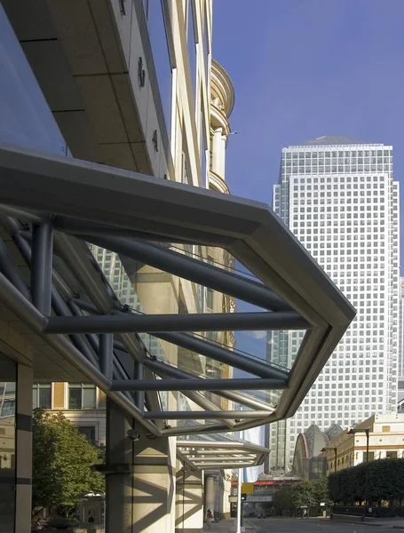 London Docklands Canary Whrf England — Fotografia de Stock