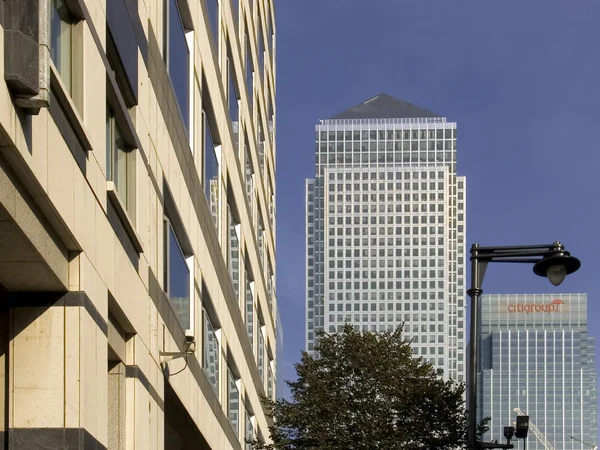 London Docklands Canary Whrf England — Stock Photo, Image