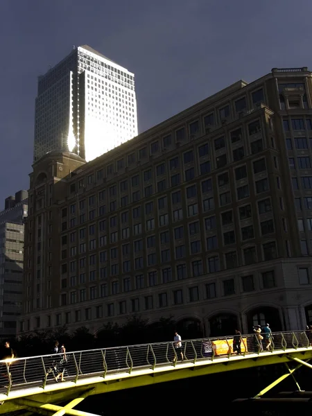 London Docklands Canary Whrf England — Fotografia de Stock