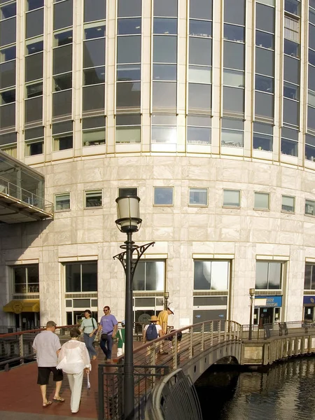 London Docklands Canary Whrf England — Fotografia de Stock