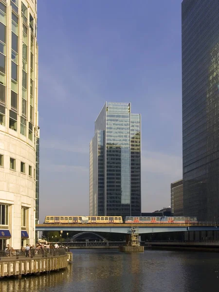 London Docklands Canary Whrf England — Fotografia de Stock