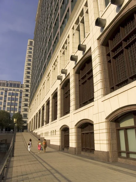 London Docklands Canary Whrf England — Fotografia de Stock