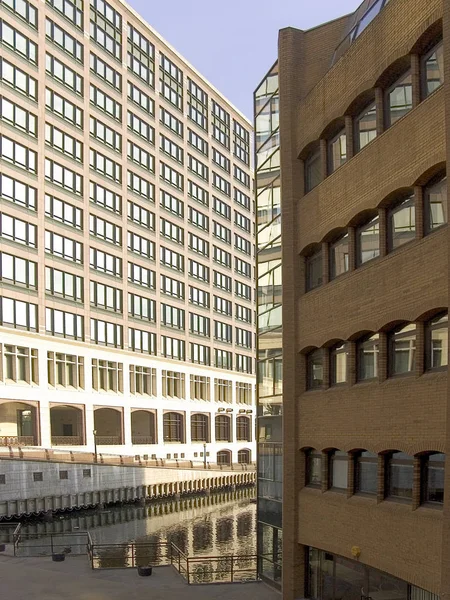 Canary Wharf Buildings London Don England — стоковое фото