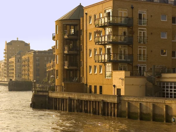 Canary Wharf Buildings London Don England — стоковое фото