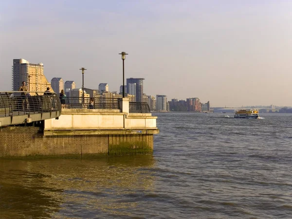 Canary Wharf Edifícios Londres Inglaterra — Fotografia de Stock