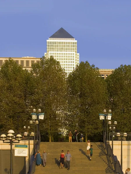 Canary Wharf Épületek Londoni Anglia Egyesült Királyság — Stock Fotó