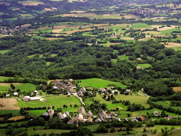 Pintoresca Vista Callejón Los Alpes Montañas Fondo Francia — Foto de Stock