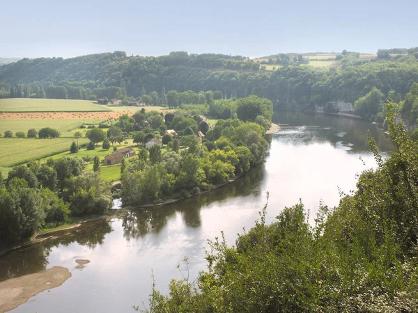 Rzeka Dordogne France Europe — Zdjęcie stockowe
