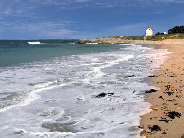 Франс Brittany Cote Sauvage Quiberon — стоковое фото