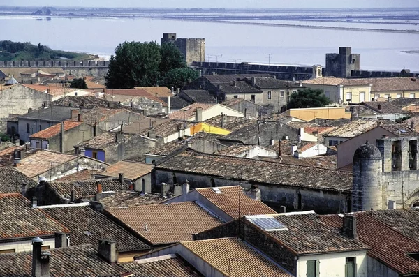 Uitzicht Stad Aigues Mortes Overdag Frankrijk — Stockfoto