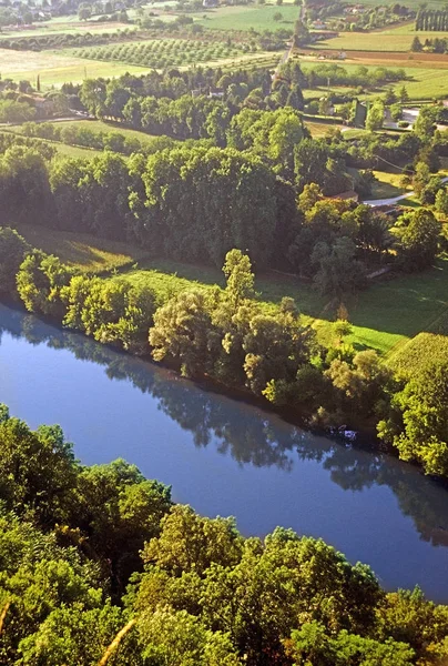 Flygfoto Över Domme Lanscape Frankrike — Stockfoto