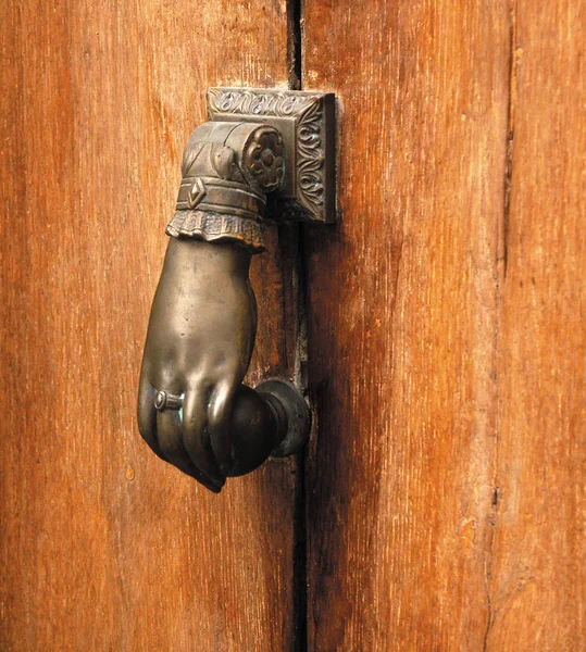 Close Door Handle Shape Hand — Stock Photo, Image