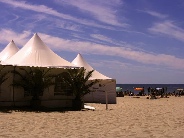 Пляж Grande Motte Дневное Время Франция — стоковое фото